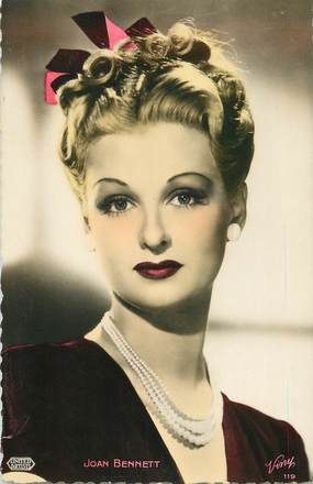 CPA ARTISTE " Joan BENNETT"