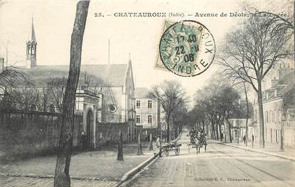 CPA FRANCE 36 "chateauroux, avenue de Déols"