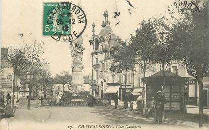 CPA FRANCE 36 "Chateauroux,  Place Gambetta"