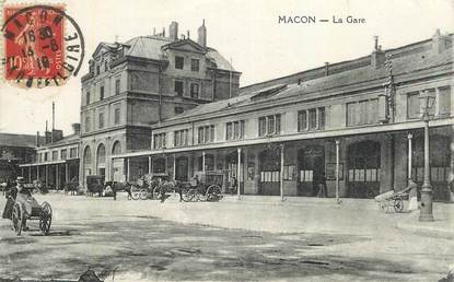 CPA FRANCE 71 "Macon, la gare"