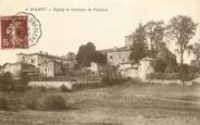 16 Charente CPA FRANCE 16 "Manot, Eglise et chateau de Fénelon" / CACHET AMBULANT