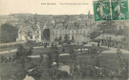 CPA FRANCE 35 "Rennes, vue générale prise du Thabor"