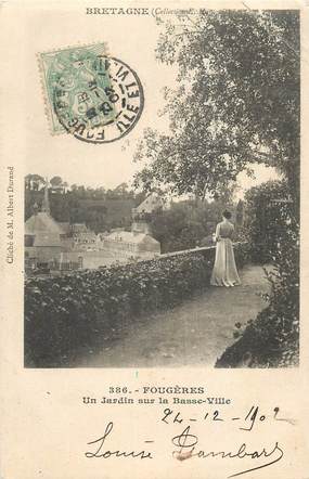 CPA FRANCE 35 "Fougères, un jardin sur la Basse ville"