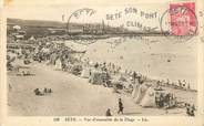 34 Herault CPA FRANCE 34 "Sète, vue d'ensemble de la plage"