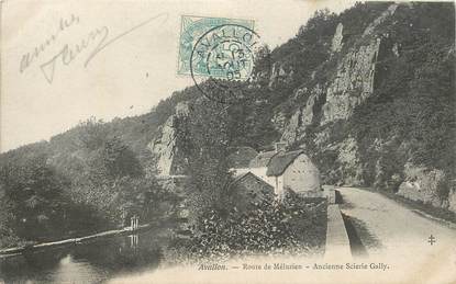 CPA FRANCE 89 "Avallon, Route de Méluzien, ancienne scierie Gally"