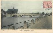 89 Yonne CPA FRANCE 89 "Sens, le pont sur l'Yonne"