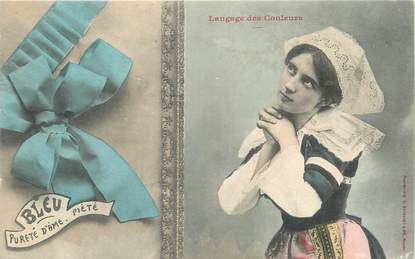 / CPA BERGERET "Langage des couleurs"