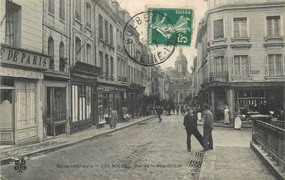 CPA FRANCE 76 "Bolbec, rue de la République"