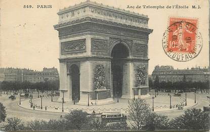 CPA FRANCE 75008 "Paris, Arc  de Triomphe de l'Etoile"