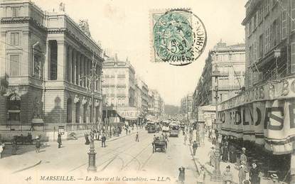 CPA FRANCE 13 "Marseille, la Cannebière et la Bourse"