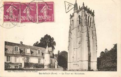 CPA FRANCE 27 "Bec Hellouin, la Tour et l'Abbatiale"