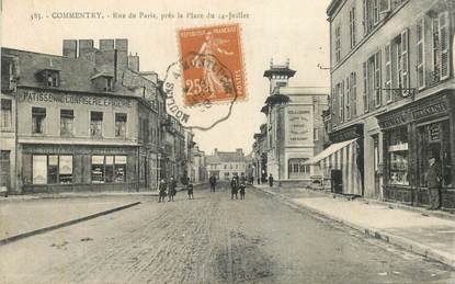 CPA FRANCE 03 "Commentry, rue de Paris, près de la Place du 14 juillet"