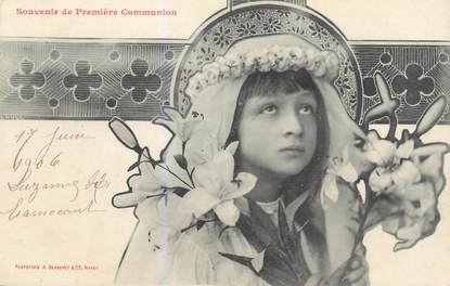 / CPA BERGERET "Souvenir de Première communion" / ENFANT