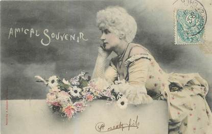 / CPA BERGERET "Amical souvenir"