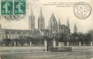 14 Calvado CPA FRANCE 14 "Caen, L'Abside et les tours de Saint Etienne"
