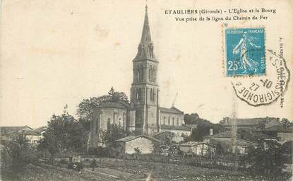 CPA FRANCE 33 "Etauliers, l'Eglise et le Bourg"