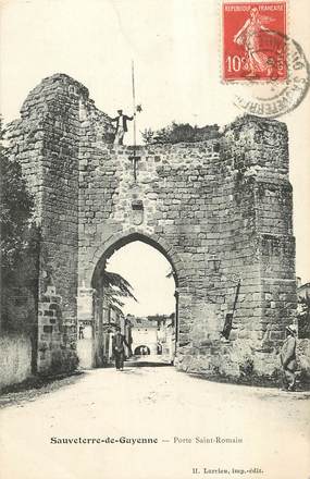 CPA FRANCE 33  "Sauveterre de guyenne, Porte Saint Romain"