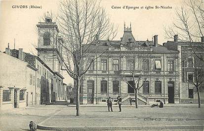 CPA FRANCE 69 "Givors, Banque Caisse d'Epargne"