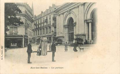 CPA FRANCE 73 "Aix les Bains, les porteurs"