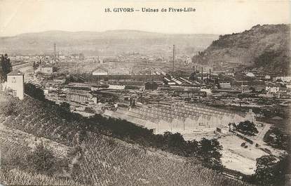 CPA FRANCE 69 "Givors, usines de Fives Lille"