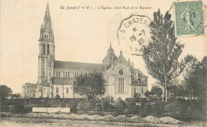 CPA FRANCE 35 "Janzé, L'Eglise"