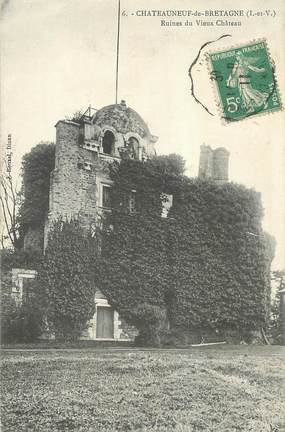 CPA FRANCE 35 "Chateauneuf de Bretagne, ruines du Vieux Chateau"