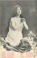Illustrateur / CPA BERGERET "Prière d'une jeune fille sur le point de coiffer Sainte Catherine"