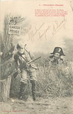 / CPA BERGERET "Première chasse"