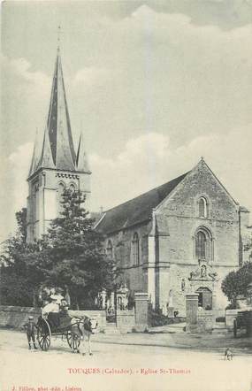 CPA FRANCE 14 "Touques, Eglise Saint Thomas"