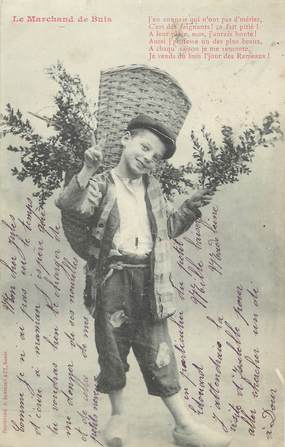 / CPA BERGERET "Le marchand de buis" / ENFANT