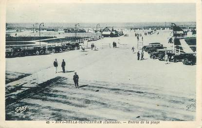 / CPA FRANCE 14 "Riva Bella Ouistreham, entrée de la plage"