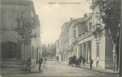 CPA FRANCE 13 "Salon, la Poste et rue Chanzy"