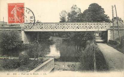 CPA FRANCE 76 "Eu, pont sur la Bresle"