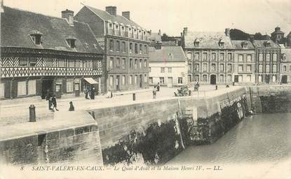 CPA FRANCE 76 "Saint Valéry en Caux, le quai 'Aval"