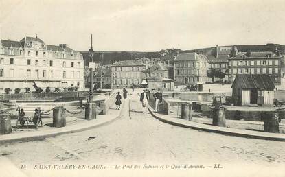 CPA FRANCE 76 "Saint Valéry en Caux, le Pont des Ecluses"