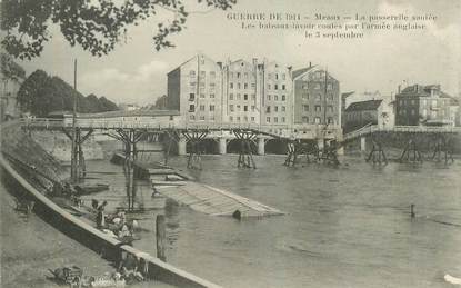 CPA FRANCE 77 "Meaux, la Passerelle, les bateaux lavoirs"