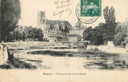 CPA FRANCE 77 "Meaux, perspective de la Cathédrale"