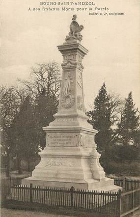 / CPA FRANCE 25 "Bourg Saint Andeol" / MONUMENT AUX MORTS