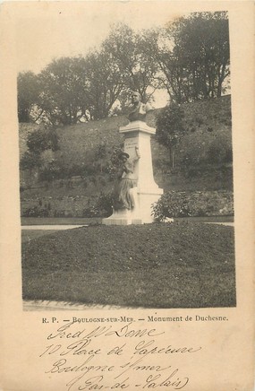 / CPA FRANCE 62 "Boulogne sur Mer, monument de Duchesne"