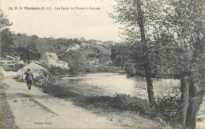 CPA FRANCE 79 "Thouars, les Bords du Thouet à Crevant"