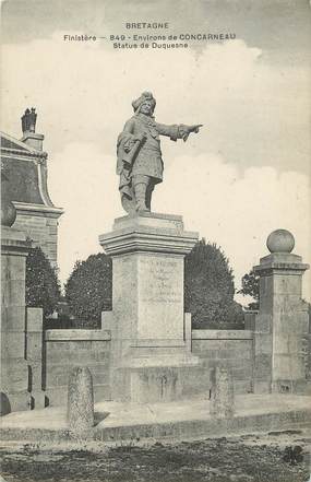 / CPA FRANCE 29 "Environs de Concarneau, statue de Duquesne"
