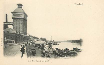 / CPA FRANCE 91 "Corbeil, les moulins et les quais"