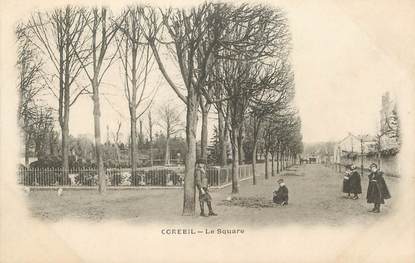 / CPA FRANCE 91 "Corbeil, le square"