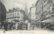 87 Haute Vienne / CPA FRANCE 87 "Limoges, la place des bancs"