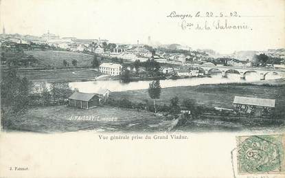 / CPA FRANCE 87 "Limoges, vue générale prise du grand viaduc"