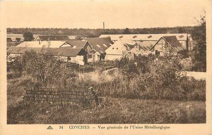 / CPA FRANCE 27 "Conches, vue générale de l'usine Métallurgique"