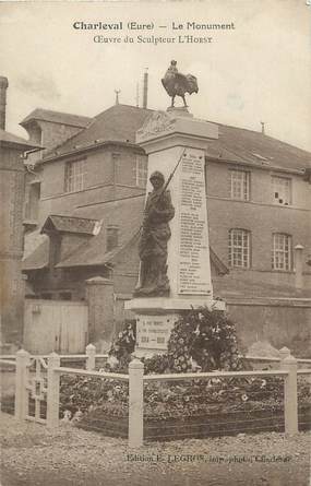 / CPA FRANCE 27 "Charleval, le monument"