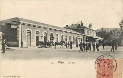 CPA FRANCE 30 "Alais / Alès, la gare"