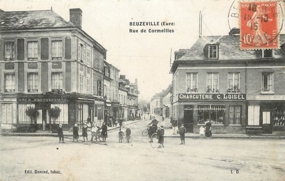 / CPA FRANCE 27 "Beuzeville, rue des Cormeilles"