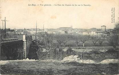 CPA FRANCE 83 " Le Muy, vue générale, le pont du chemin de fer sur la Nartuby"